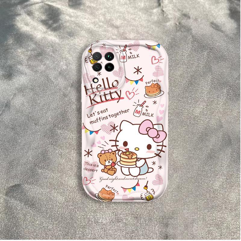 Thích hợp cho Samsung A12 A22 4G M12 3D Thẩm mỹ TPU mềm in hình con báo Kitty Vỏ điện thoại chống sốc