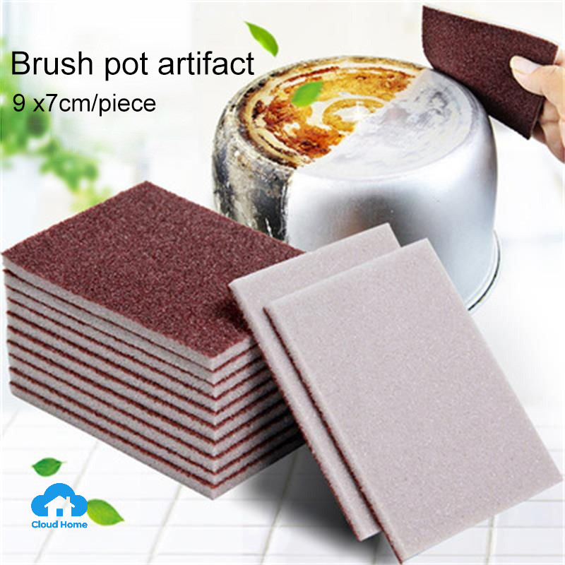 Miếng bọt biển mài nhám, dụng cụ nhà bếp, dụng cụ rửa chén bát, bàn chải cọ nồi, dụng cụ tẩy rỉ sét, bàn chải mài