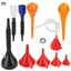 XOITOP 10 Chiếc Phễu Ô Tô, Phễu Dầu Dài Ne Nhựa, Phễu Chụp, Phễu Góc Phải Miệng Rộng Phễu Nhiên Liệu VN
