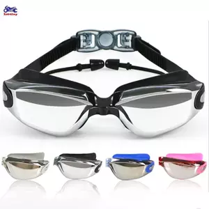 XOITOP Kính Bơi Khung Lớn Nút Tai Một Mảnh Một Chống Thấm Nước Chống Sương Mù Lớp Phủ Hd Miễn Phí Mũ Bơi VN