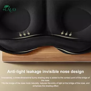 Springevenstar 3D Blaout Mặt nạ ngủ Mặt nạ mắt ngủ Bịt mắt cho Unisex Mềm mại Giảm mệt mỏi Bao mắt Hỗ trợ ngủ ban đêm Miếng dán giấc ngủ Công cụ chăm sóc da Springevenstar