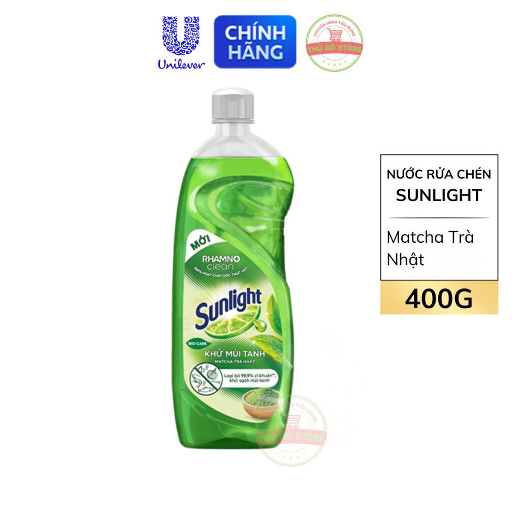 Nước Rửa Bát Sunlight 400g Hương Chanh – Làm Sạch Sâu, Đánh Bay Dầu Mỡ, Dịu Nhẹ Da Tay An Toàn