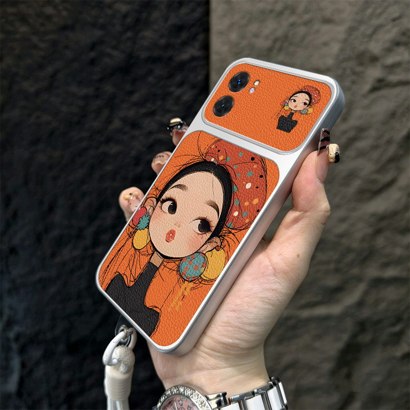 Ốp Lưng PBZZ Cho OPPO a6x A6 PRO 4g A6t a6S A6c PRO A6 5g Vỏ Điện Thoại Lo Âu Vỏ Mềm Silicon Chống Sốc Thiết Kế Mới Thẩm Mỹ Hoạt Hình Dễ Thương Có Dây Buộc Cho Bé Gái TBDTMD1