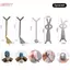 HFSHY 5 Chiếc Thỏ Gấu Mèo Mắt Nam Châm Sti Set Dụng Cụ Làm Móng Tay Nghệ Thuật Mảnh Sắt Nhỏ Nam Châm Sti Cho Từ Ba Lan Hiệu Ứng Móng Tay VN