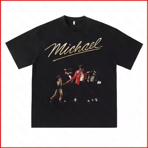YB1 cổ điển Michael Jackson phim 2026 cotton tay ngắn áo thun người hâm mộ quà tặng BY1