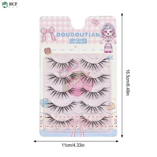 Quạt Nhỏ Pháp Lông Mi Giả Tự Nhiên C Curl Cụm Đơn Đen 7-12mm Hỗn Hợp