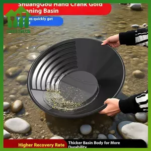 SWEET 1 / 3 / 5 Cái Thiết bị Panning vàng rửa ngoài trời Chảo vàng với thiết kế Riffle Công cụ thăm dò bền để khai thác vàng Phát hiện kim loại hiệu quả n