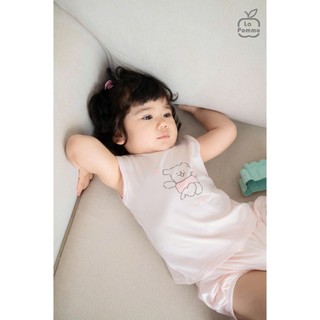 La pomme SS26.T4.1.1 Bộ sát nách Mềm Mịn by La Pomme kỳ nghỉ hè vui nhộn cho bé