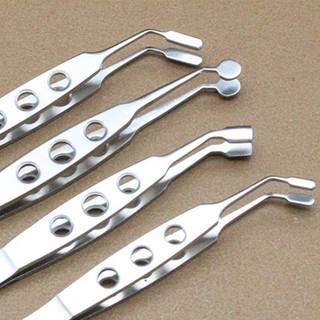 Nhíp mí mắt bằng thép không gỉ SAFENH Meibomian Gland Forceps Dụng cụ nối mi VN