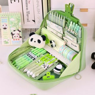 Túi Đựng Bút ORDOBOX, Bút Chì Mở Lớn 90 Độ Dung Tích Lớn, Thời Trang 12 Lớp Dây Kéo Tròn Văn Phòng Phẩm Tổ Chức Đồ Dùng Văn Phòng Học Tập