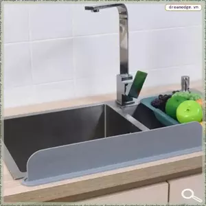 Chậu rửa có thể tái sử dụng Splash Guard Silicone Mặt bàn vách ngăn nước Ngăn chặn nước phun ra Ban phòng tắm Dụng cụ nhà bếp Dễ dàng lắp đặt