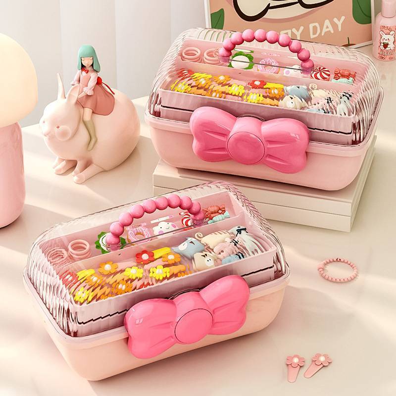 Kẹp tóc nhiều lớp dễ thương - phụ kiện tổ chức và trưng bày tóc cho bé gái