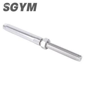 Đầu nối áp lực Dây thắt chặt Dây thép không gỉ 316 Khóa thanh thẳng Khóa đầu thẻ cầu thang Kết nối lan can