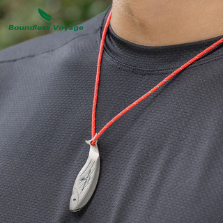 Còi an toàn titanium 120dB nhỏ gọn, phù hợp ngoài trời, đi bộ đường dài và cắm trại