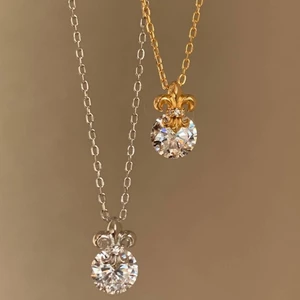 Thiết Kế Tối Giản Tất Cả Trận Đấu Xương Đòn Dây Chuyền Trang Sức Niche Vòng Cổ Thời Trang Cao Cấp Mặt Dây Chuyền Nữ Iris Đơn Kim Cương Vòng Cổ