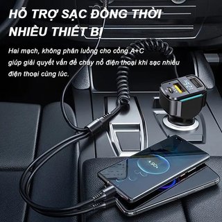 Sạc Nhanh Xe Hơi 3In1 PD30W USB Loại C Sạc Nhiều Thiết Bị Xe Tải SUV Trình Điều Khiển Đường Dài