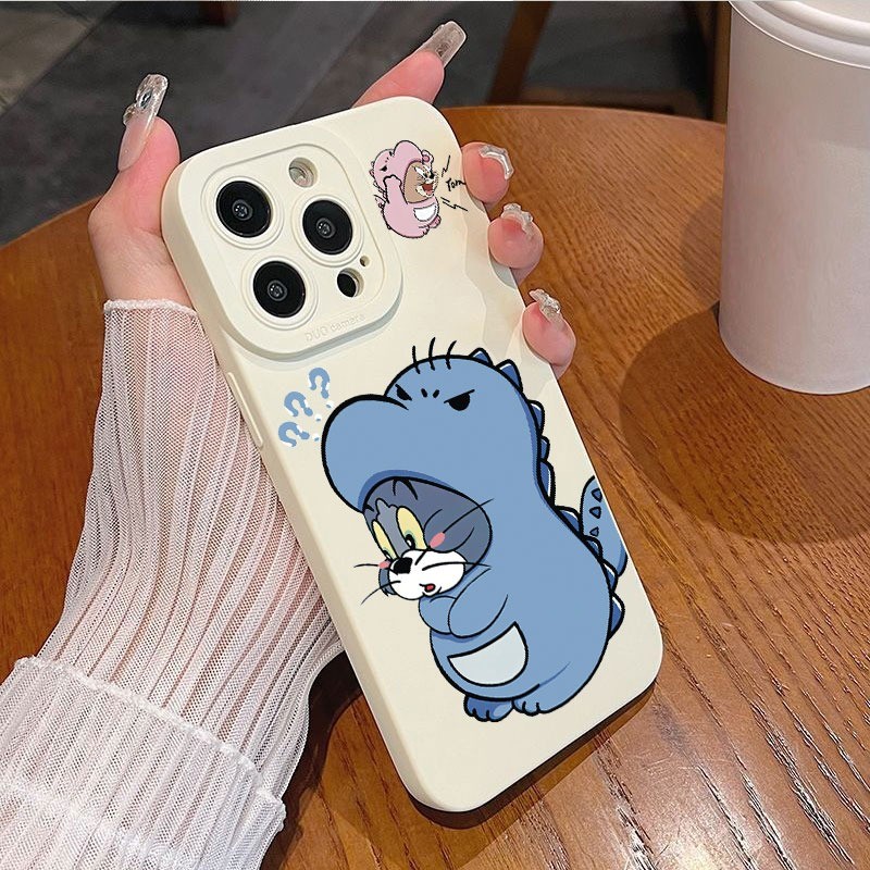 Ốp lưng iPhone hình TOM & JERR silicone lỏng mềm - iP 7/8/X/XS/11/12/13/14/15/16/17/Plus/Pro/Max/Air