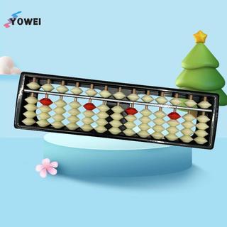 YOWEI 13 chữ số Cột Soroban Bàn tính Công cụ đếm toán học để dạy trẻ em Học tập lớp học số học VN