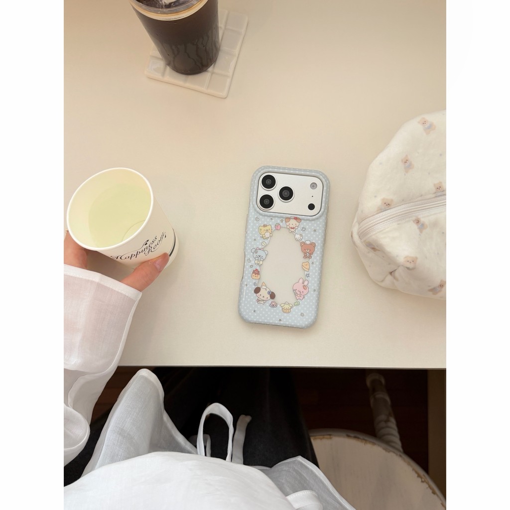 Ốp điện thoại động vật có dấu chấm cho iPhone 17 Pro Max 17 16 15 14 13 Vỏ bảo vệ chống sốc