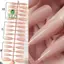 30 Cái Đơn Giản Màu Da Hồng Móng Tay Giả Bộ Móng Tay Dài Giả Bấm Móng Tay Trên Móng Tay Full Cover Dụng Cụ Làm Móng Tay [Mới]