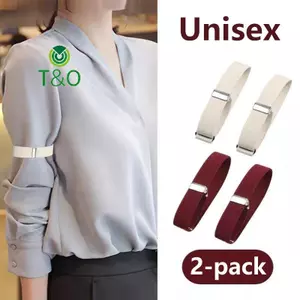 <![CDATA[Áo sơ mi co giãn với tay garter điều chỉnh, phù hợp nam nữ]]>