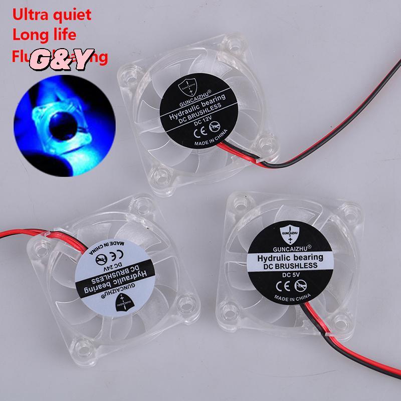 [G & Y-t] 4010 DC 5v 12v 24v Quạt làm mát LED Iight Phát ra vòng bi thủy lực 2pin [Mới]