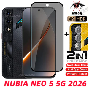 ZTE NUBIA NEO 5 5G 2026 Kính cường lực chống gián điệp cho ZTE NUBIANeo5 Blade NUBIA Neo 5 NEO5 Neo 5 GT Pro 5G Phim riêng tư Chống Peek Phim riêng tư Bảo vệ toàn màn hình