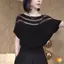Áo thun chắp vá tròn tay ngắn style Hàn Quốc, phù hợp mặc hàng ngày dành cho nữ