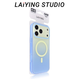Ốp Điện Thoại Di Động Từ Tính Ins Mùa Hè Dopamine Gradient Cho iPhone17 16 15 14 Pro Max Bảo Vệ Camera Chống Sốc Ốp Lưng Cứng Chống Rơi