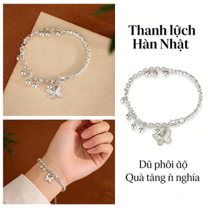 Vòng Tay Bướm Chuông độc đáo, Trang Sức Nữ Hot Trend Phong Cách Tối Giản, Dễ Phối Mọi Trang Phục