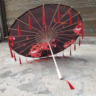 Hanfu cổ cosplay múa ô lụa từ vải lụa dầu giấy - Đạo cụ lý tưởng cho chụp ảnh và streamer