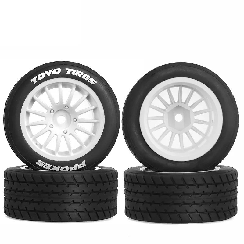 4 Lốp xe RC 60 * 25mm 8 kiểu, Lốp cao su cho khung xe Tamiya M, Bộ phận nâng cấp cho MJX 14303 14304 cho Tamiya M03 M04 M05 XM01 & | Vành nhựa