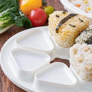 Khuôn cơm nắm 6 ngăn size lớn, khuôn sushi, khuôn cơm tam giác 6 ngăn lớn