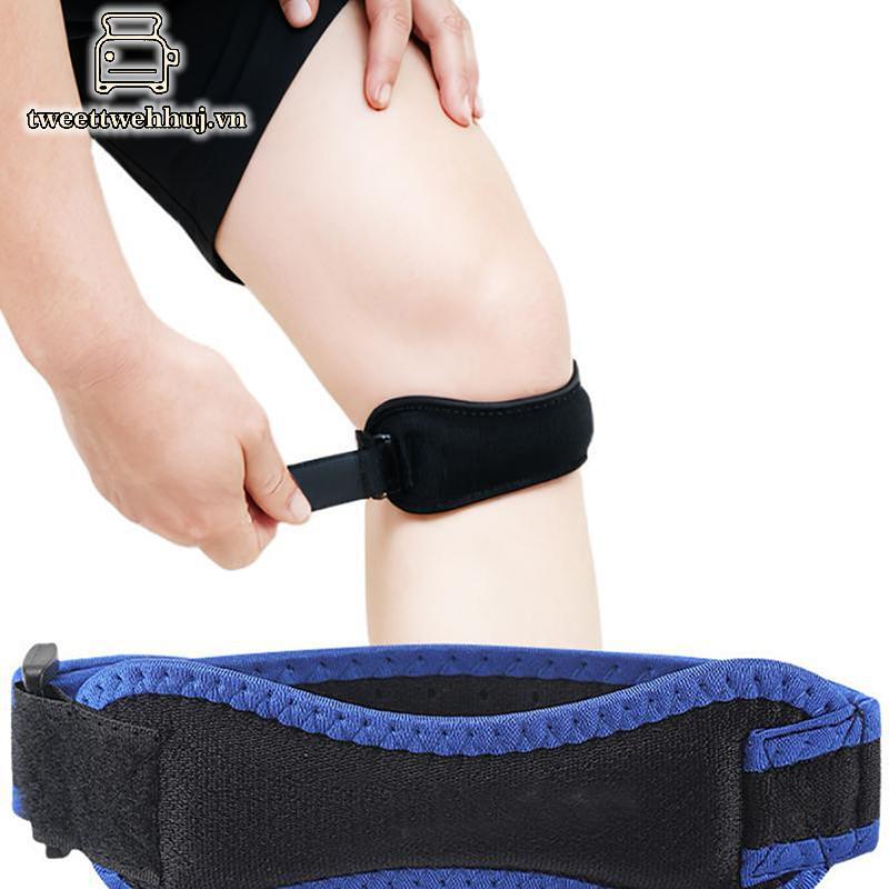 Băng quấn đầu gối điều chỉnh được, pad EVa mềm, bảo vệ dây chằng patella, hỗ trợ vận động và giảm đau, unisex