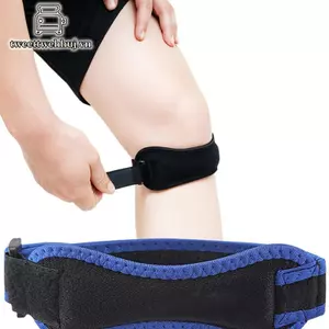 Băng quấn đầu gối điều chỉnh được, pad EVa mềm, bảo vệ dây chằng patella, hỗ trợ vận động và giảm đau, unisex