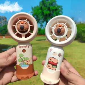Quạt bỏ túi Mini Capybara Quạt cầm tay di động Hoạt hình dễ thương Capybara Quạt nhỏ ngoài trời Sạc USB saixit2vn