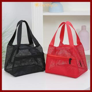 Túi đi biển lưới EARTHLYCO​​, ​​Dung tích lớn​​ Túi đựng đồ giặt khô nhanh, lưới thoáng khí​ ​​Nhẹ có thể gập lại​​ Túi đựng đồ​​ Sử dụng hàng ngày dành cho nữ​​