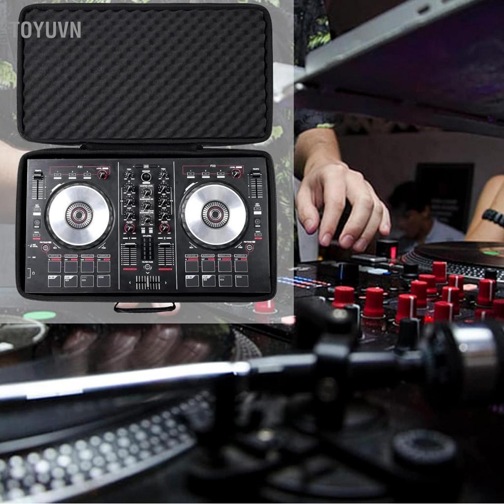 toyuvn Irfora DJ Controller Hard Case Các thiết bị tương thích Giữ an toàn Khóa kéo đôi Đệm xốp Tay cầm tiện lợi cho DDJ FLX4 400 SB2 SB3 RB