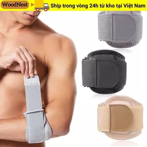 GỖ Khuỷu Tay Nẹp Phụ Kiện Thể Thao Có Thể Điều Chỉnh Dây Đeo Tennis Bảo Vệ Ban Nhạc