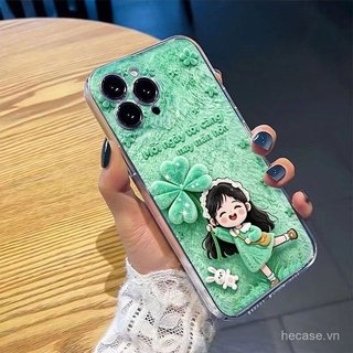 Ốp Điện Thoại Trong Suốt Cô Gái Dễ Thương Thích Hợp Cho iPhone 11promax 12promax 11 12 13 14 Pro max 15promax 15 16 17 pro max xr xs 12pro 13pro Ốp Mềm Chống Sốc