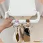 Kẹp Xe Đẩy CHEESELY, Thiết Kế Gấu Dễ Thương Kẹp Carabiner Lớn Móc Xe Đẩy, Chất Liệu Da Chống Trơn Trượt Dây Đeo Móc Treo Xe Đẩy Phụ Kiện