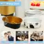 TRTR 100 Chiếc 68ML Lá Nhôm Hình Bầu Dục Không Dính Nướng Bánh Hộp Đựng Bánh Có Nắp Rõ Ràng Chịu Nhiệt Cho Bánh VN
