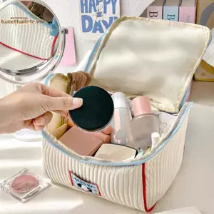 Túi trang điểm hình ngôi nhà dễ thương TRTR cho bé gái, Túi đựng chăm sóc da dung tích lớn, Túi rửa du lịch cầm tay cầm tay VN