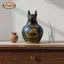 Bastet Cat Head Jar Collectible Baset Canopic Jar Tay nghề chi tiết Feline Deity Jar Urn cho chủ sở hữu thú cưng, Người đam mê Ai Cập học