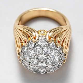 Nhẫn Zircon phóng đại phong cách mới của Mỹ dành cho nữ