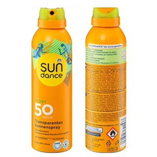 Xịt chống nắng trong suốt SPF50 Sport Sun dance Dm 200ml Đức