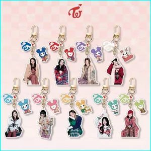 HK1 TWICE Acrylic Móc Khóa Giáng Sinh Mặt Dây Chuyền Momo MINA Hoạt Hình Túi Phụ Kiện Ngôi Sao Ngoại Vi KH1