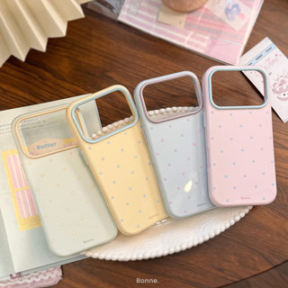 Ốp Điện Thoại Polkadots Cô Gái Hàn Quốc Cho iPhone 17ProMax 17Pro 17 16ProMax 16Pro 16 15ProMax 15Pro 15 14ProMax 14 13ProMax 13 Apple iPhone Case Chống Rơi Macaron Mềm TPU Hồng Xanh