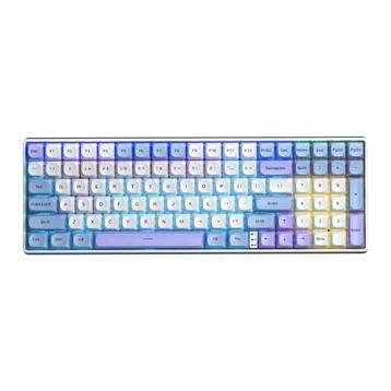 Bàn phím cơ không dây gaming 3 Mode AULA S100 PRO-Xanh dương trắng tím,Red switch - led | Chính Hãng | Bảo Hành 24 Tháng | BigBuy360 - bigbuy360.vn