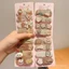 Cà Phê Màu Series Trẻ Em Hoạt Hình Gãy Tóc Dán Phong Cách Mới Bé Gái Dễ Thương Thỏ Đầu Lưng Velcro Tóc Gãy Dụng Cụ Tiện Dụng